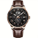 Torsten – Luxuriöse wasserdichte Uhr mit rundem Zifferblatt und strapazierfähigem Armband