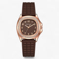 LuxeViva - Luxus Diamant Zifferblatt Zuverlässiger Riemen Uhr