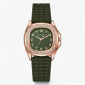 LuxeViva - Luxus Diamant Zifferblatt Zuverlässiger Riemen Uhr