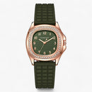 LuxeViva - Luxus Diamant Zifferblatt Zuverlässiger Riemen Uhr