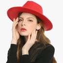 Warmora - Bequemer Warmer Flacher Wolle Fedora
