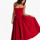 Mila - Ärmellos Korsett Passform Langes Kleid