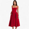 Mila - Ärmellos Korsett Passform Langes Kleid