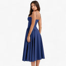 Mila - Ärmellos Korsett Passform Langes Kleid