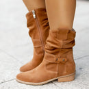 Clara - Bequeme rutschfeste Stiefel mit Seitenreißverschluss