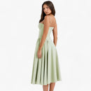 Mila - Ärmellos Korsett Passform Langes Kleid
