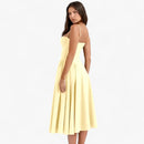 Mila - Ärmellos Korsett Passform Langes Kleid