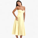 Mila - Ärmellos Korsett Passform Langes Kleid