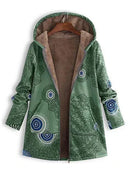 Frida - Langarmjacke mit Kapuze Reißverschluss und Taschen