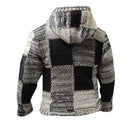 Adrian - Langärmelige Reißverschluss Kapuze Strickjacke Mit Taschen