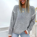 Sarah – Lässiger Eleganter Pullover Mit Lockerer Passform