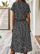 EleganceCharm - Kleid Mit PunkteDruck
