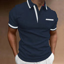 Conrad – Elegantes Kurzarm Poloshirt mit Knöpfen und Tasche