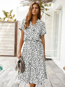 EleganceCharm - Kleid Mit PunkteDruck