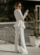 Mara - Lässiges dreiteiliges Set Anzug mit tailliertem Crop Top
