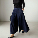 Sophia - Weit geschnittene Denim Hose mit hoher Taille lockerer Passform und Taschen