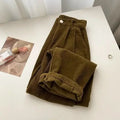 Yalina - Locker geschnittene hochtaillierte Hose mit weitem Bein und Taschen