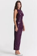 Anna - Ärmellos Schlanke Passform Lang Maxikleid