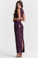 Anna - Ärmellos Schlanke Passform Lang Maxikleid