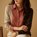 Malina – Langarmshirt mit Umlegekragen und Knopfleiste