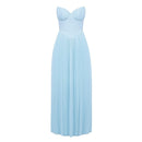 Sophia - Ärmellos Plissiertes Maxikleid Mit Korsett