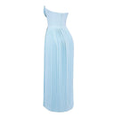 Sophia - Ärmellos Plissiertes Maxikleid Mit Korsett