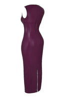 Anna - Ärmellos Schlanke Passform Lang Maxikleid