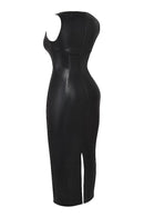 Anna - Ärmellos Schlanke Passform Lang Maxikleid