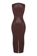 Anna - Ärmellos Schlanke Passform Lang Maxikleid
