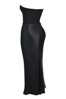 Clara - Ärmellos Strapless Korsett Maxikleid