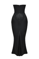 Clara - Ärmellos Strapless Korsett Maxikleid