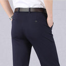 Carl - Schlanke Passform Elastischer Bund Hosen Mit Taschen