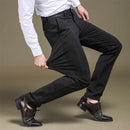 Carl - Schlanke Passform Elastischer Bund Hosen Mit Taschen