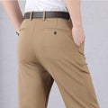 Carl - Schlanke Passform Elastischer Bund Hosen Mit Taschen