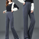 Aylin - Entspannte Hose mit weitem Bein und elastischem Bund Seitentaschen