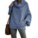 Lina - Laternenhülsen Kutte Nacken Pullover Mit Taschen
