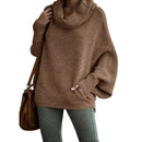 Lina - Laternenhülsen Kutte Nacken Pullover Mit Taschen