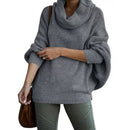 Lina - Laternenhülsen Kutte Nacken Pullover Mit Taschen
