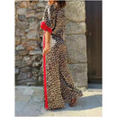 Marla – Zweiteiliges Set mit Leopardenmuster Hemd und weitem Bein Hose