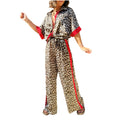 Marla – Zweiteiliges Set mit Leopardenmuster Hemd und weitem Bein Hose