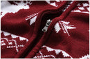 Carl - Langärmeliger Halber Reißverschluss Weihnachten Muster Pullover