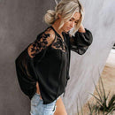 Grace - Elegantes Spitzentop Mit V Ausschnitt