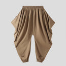 Kian – Weite drapierte Hose mit umgeschlagenem Saum und lockerer Passform