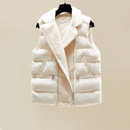 Mia - Rollkragenpullover Weste Jacke Weites Bein Hosen Dreiteiliges Set