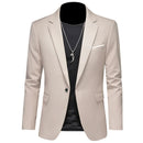 Harald - Slim Fit Reverskragen Blazer mit langen Ärmeln und Taschen