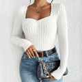 Ylenia - Bequemes langärmeliges Stricktop