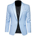 Harald - Slim Fit Reverskragen Blazer mit langen Ärmeln und Taschen