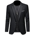 Harald - Slim Fit Reverskragen Blazer mit langen Ärmeln und Taschen