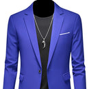 Harald - Slim Fit Reverskragen Blazer mit langen Ärmeln und Taschen