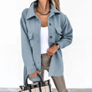 Zorah - Bequeme Langarmjacke mit Knöpfen und Taschen
